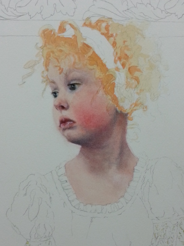 How To Paint Red Hair In Watercolor The Art Of Susan Walsh Harper Cwa Gawa - How To Watercolor Paint Hair